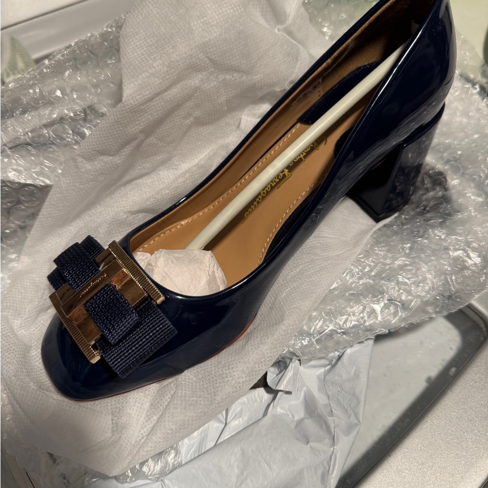 Elegant Navy Blue Women's Heels